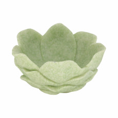 EV21456-02#6" Zelen Green Quartz Resin Flower Bowl