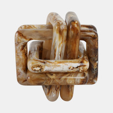 21565-01#6" Marbled Resin Knot, Tan
