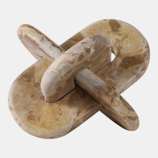 21585-01#9x9" Rounded Marble Knot, Light Leopard