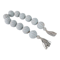 EV21907-01#53"newbrdge Teal Eco-mix Garland W/leather Tassels