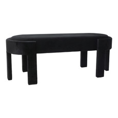 EV21923#48" Aberdeen Black Velvet Bench