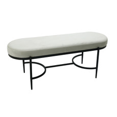 EV21924#48" Kinross Cream Velvet Bench