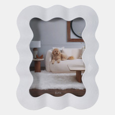 21974-02#5x7" Squiggle Photo Frame, White
