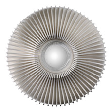 EV22055#36" Wood Parnot Wall Mirror, White