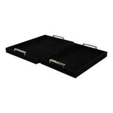 EV22095#S/2 17/20" Rayne Black Suede Trays