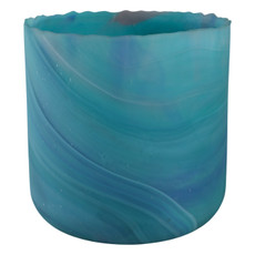 EV22277-01#11" Kent Small Blue Swirl Glass Vase
