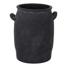 20342-03#8x7" Traditional Vase, Black