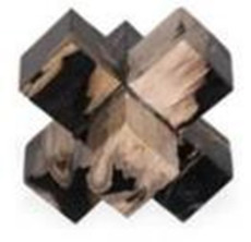 22593#5" Petrified Wood Jack, Multi