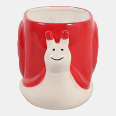 80465#8" Red Snail Citro Strawberry, Candle