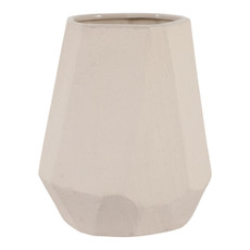 EV22745-01#8" Holdron Small Angular Vase, White