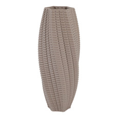 EV22750-02#19" Ronoak Large 3d Printed Vase, Gray