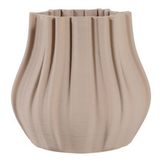 EV22751-01#9" Maisley Small 3d Printed Vase, Cream