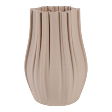 EV22751-02#11" Maisley Large 3d Printed Vase, Cream