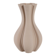 EV22752-01#12" Pinna Small 3d Printed Vase, Cream