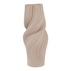 EV22756-02#16" Terebra Large 3d Printed Vase, Taupe