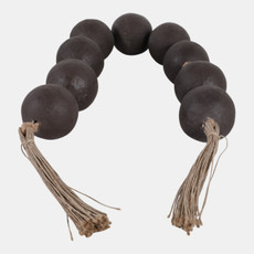 21522-03#44x3" Ecomix Bead Garland, Brown