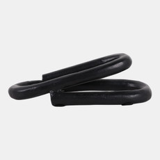 22858#8x4" Paper Clip Object, Black
