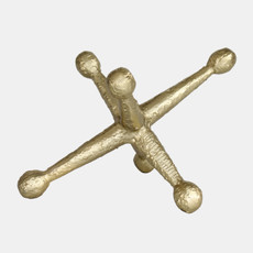 22913#11x9" Hammered Metal Jack, Gold