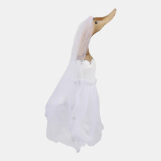 22928-01#16x9" Bridal Duck, White/brown