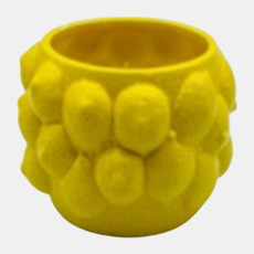 80485#22oz Lemon Citro Candle, Yellow