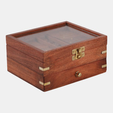 22975#6x5" 3 In 1 Game Set, Brown/gold