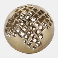 23107#6" Partial Mesh Orb, Gold