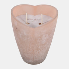 80553-02#5" 18 Oz Jasmine Heart Shaped Soda Glass Candle, B