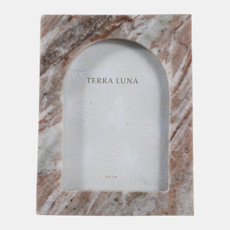 23201-02#5x7" Arch Opening Marble Photo Frame, Multi