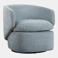 23178-02#31x30" Modern Swivel Accent Chair, Light Blue