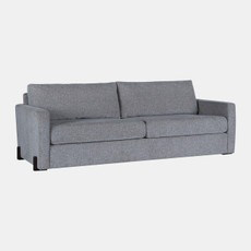 23182-01#94x39" Modern Chenille Sofa, Gray/brown