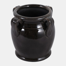 23229-02#5x5" Pencil Cup W/ Handles, Black