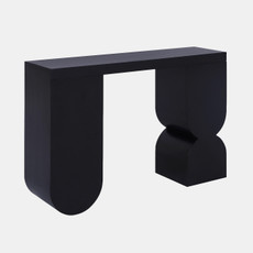 23256#46x30" Funky Modern Console Table, Black