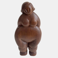 23348#12x6" Chubby Lady Standing, Brown