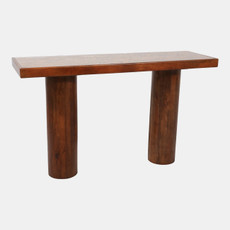 23363#52x31" Console Table W/ Forest Brown Marble Top, B