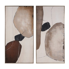 EV70481#S/2 25x50 Quantum  Handpainted Wall Art