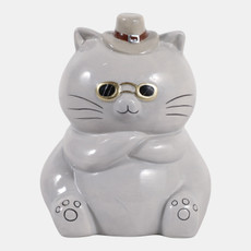 23409#6x5" Cool Cat With Glasses, Gray