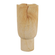 EV23427#14" Sandstone Carved Vase