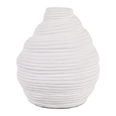 EV23452-01#8" Bali Small Terracotta Shell Vase