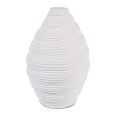 EV23452-02#14" Bali Large Terracotta Shell Vase