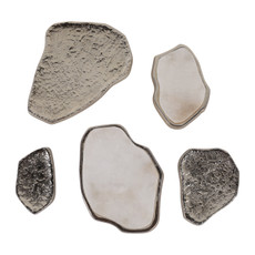 EV23467#S/5 6/7/9/11/12" Obetz Alabaster Wall D?cor