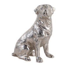 EV23498-01#7" Moxley Silver Metal Dog Statuary