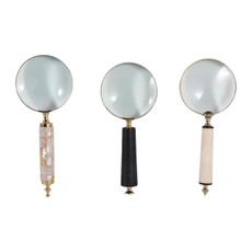 EV23499#S/3 10" Pastal Magnifying Glass