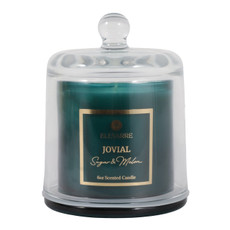 EV80586-05#5" 6oz Jovial Sugar & Melon Glass Cloche Candle 