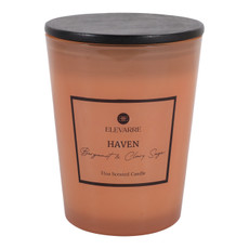 EV80587-03#7" 31oz Haven Bergamont & Clary Sage Glass Candle