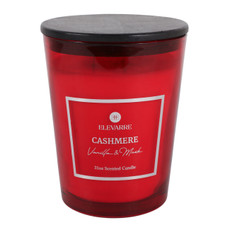 EV80587-06#7" 31oz Cashmere Vanilla & Musk Glass Candle  Wood
