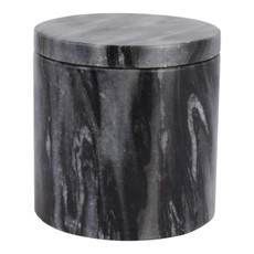 EV80592-05#4" 9oz Small Hazel Amber & Oak Marble Stone Candle