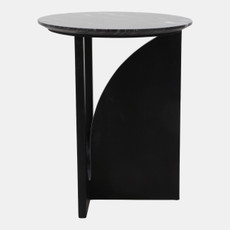 23552#22x18" Modern Accent Table, Black