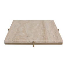 EV23524#15x15" Sheffield Travertine Tray