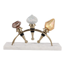 EV23545#S/3 3" Tarlton Bottle Stopper Set In Gift Box