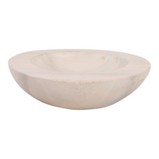 EV23634#Blanco Carved Teak Wood Bowl